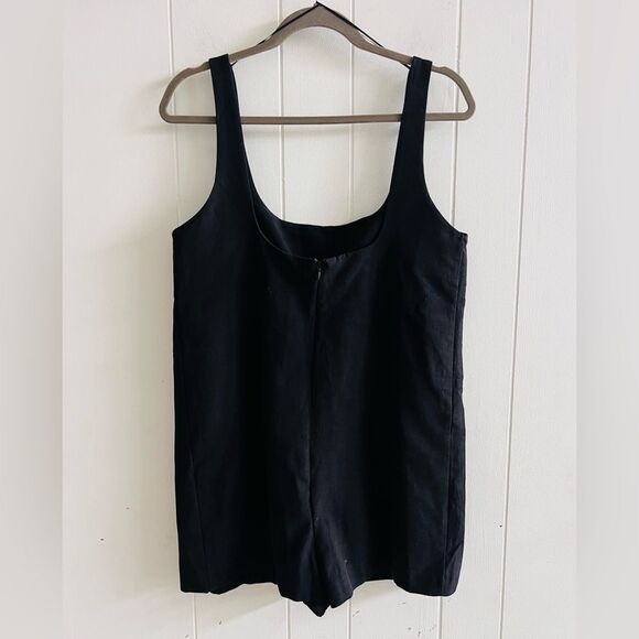 Zara Linen Blend Romper NWT - Picture 3 of 11